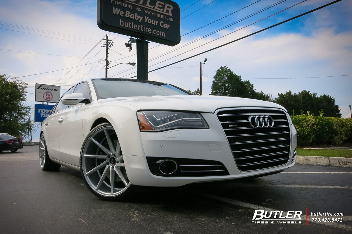 Audi A8 with 22in Vossen CVT Wheels