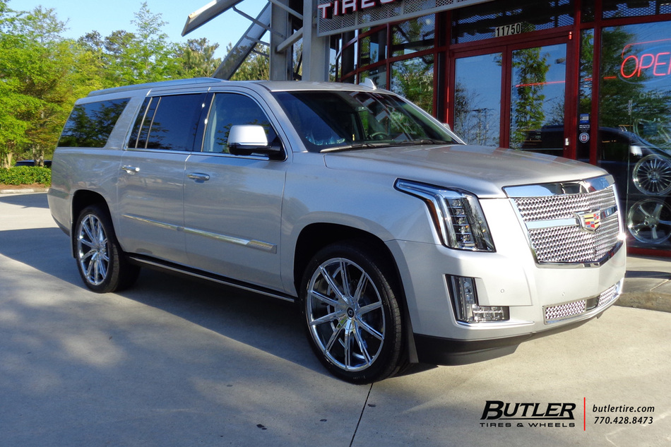 Cadillac Escalade with 24in Lexani CSS15 Wheels exclusively from Butler