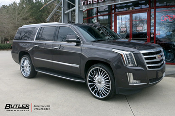 Cadillac Escalade with 26in DUB Suave Wheels