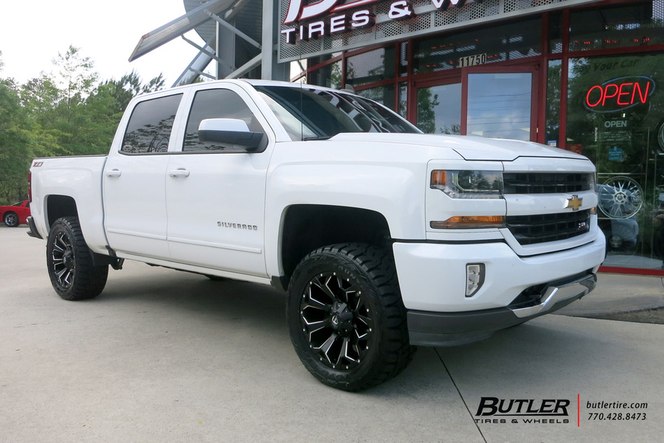 Chevrolet Silverado with 20in Fuel Assault Wheels exclusively from