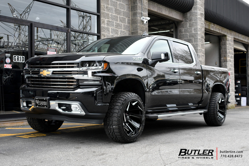 Chevrolet Silverado with 20in Fuel Reaction Wheels exclusively from Butler Tires and Wheels in