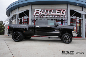 Chevy 3500HD Dually with 22in XD Battalion Wheels