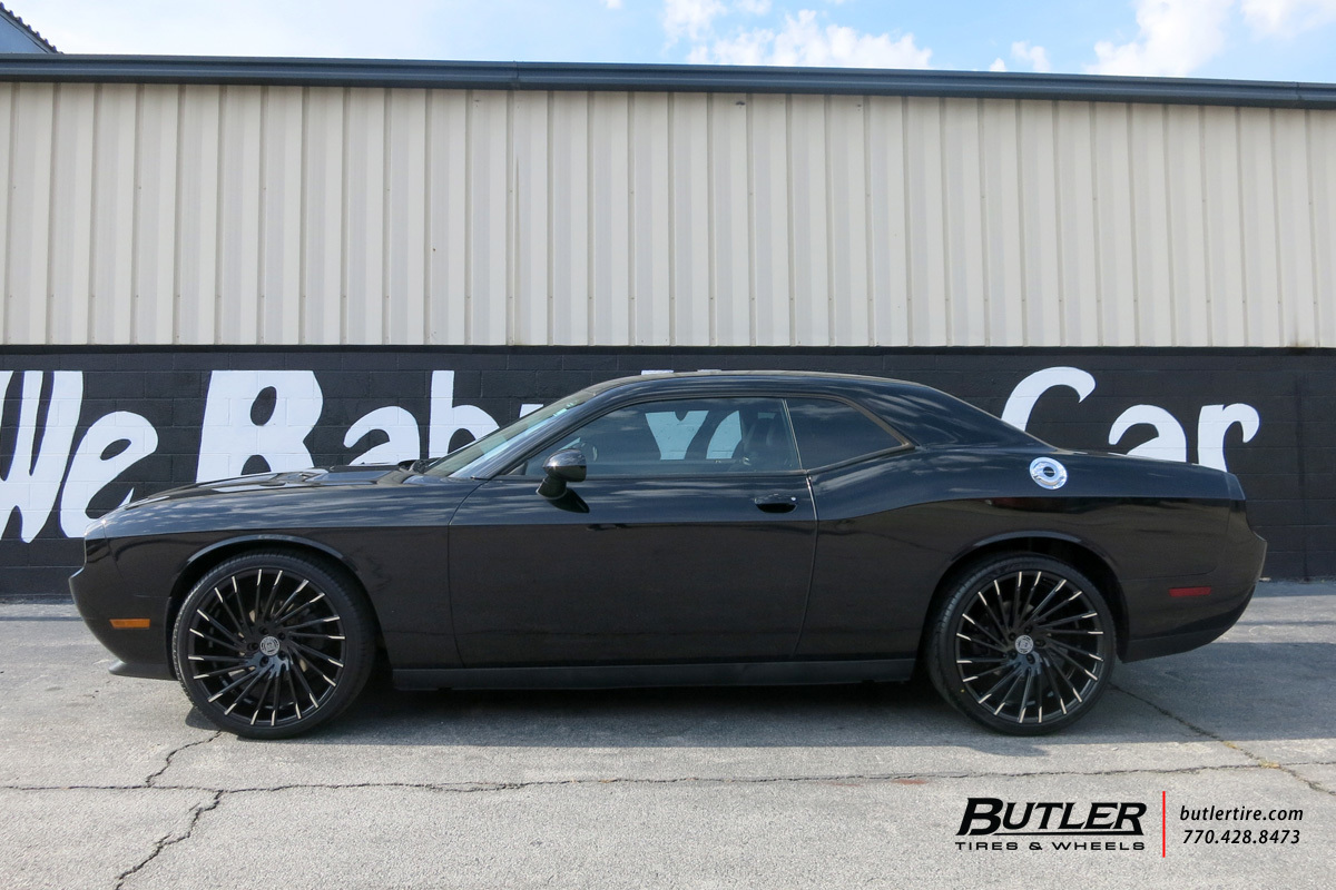 Dodge Challenger with 22in Lexani Wraith Wheels