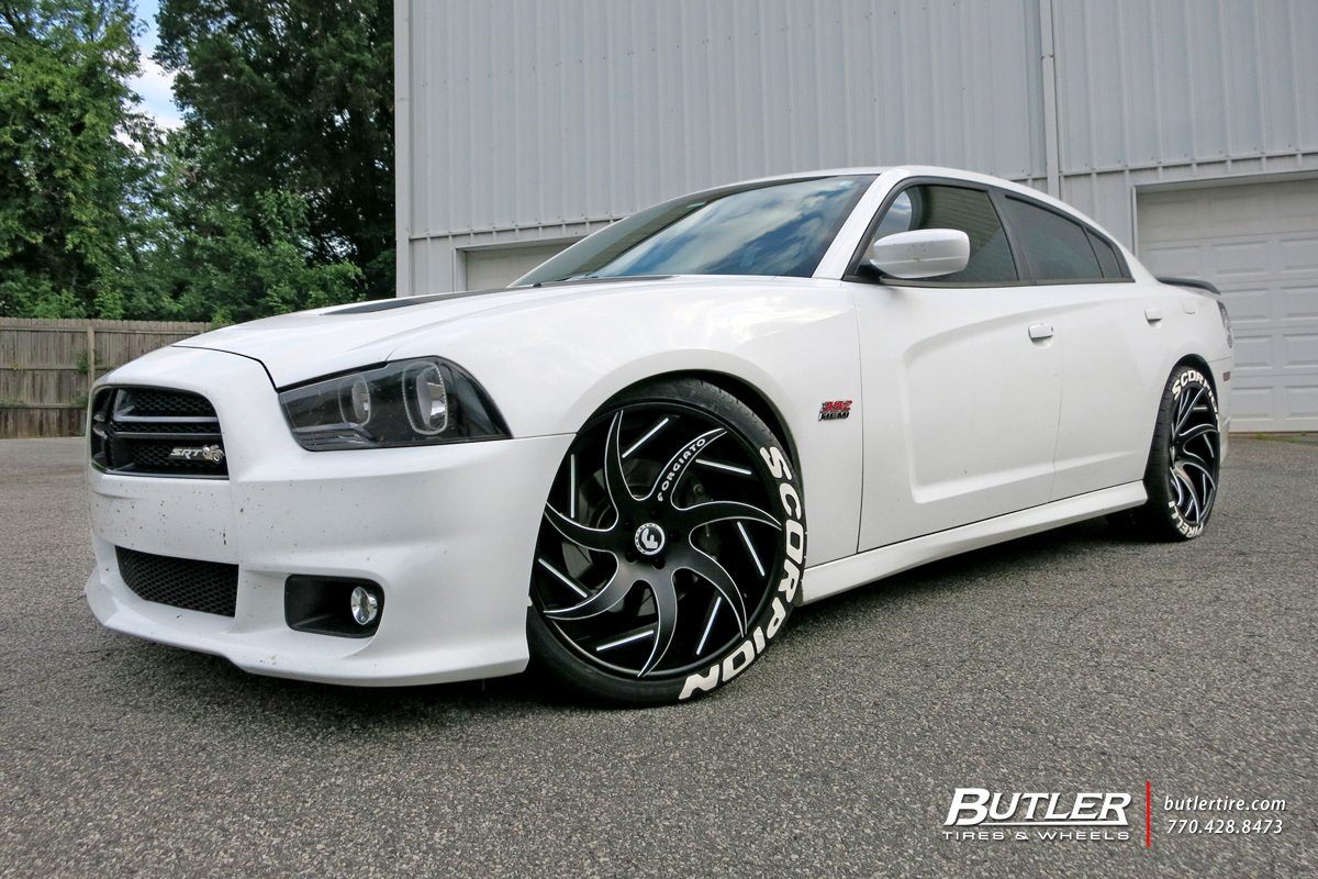 Dodge Charger with 22in Forgiato Girare-ECL Wheels