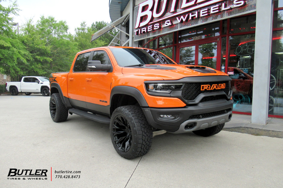 Dodge Ram TRX with 22in Fuel Flame Wheels exclusively from Butler Tires