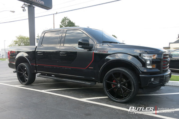 Ford F150 with 24in DUB Push Wheels