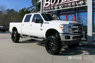 Ford F250 with 22in XD 865 Buck 25 Wheels