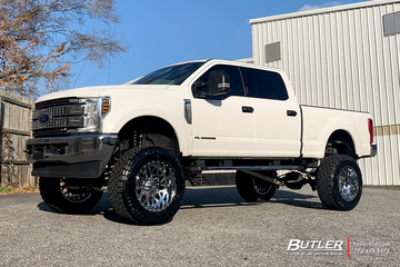 Ford F250 with 22in XF X307 Wheels