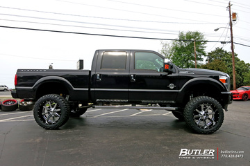 Ford F250 with 24in Fuel Maverick Wheels