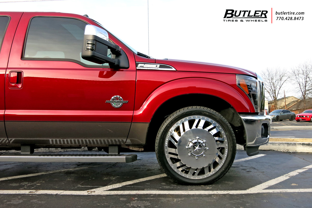 Ford F350 with 24in American Force Shift Wheels