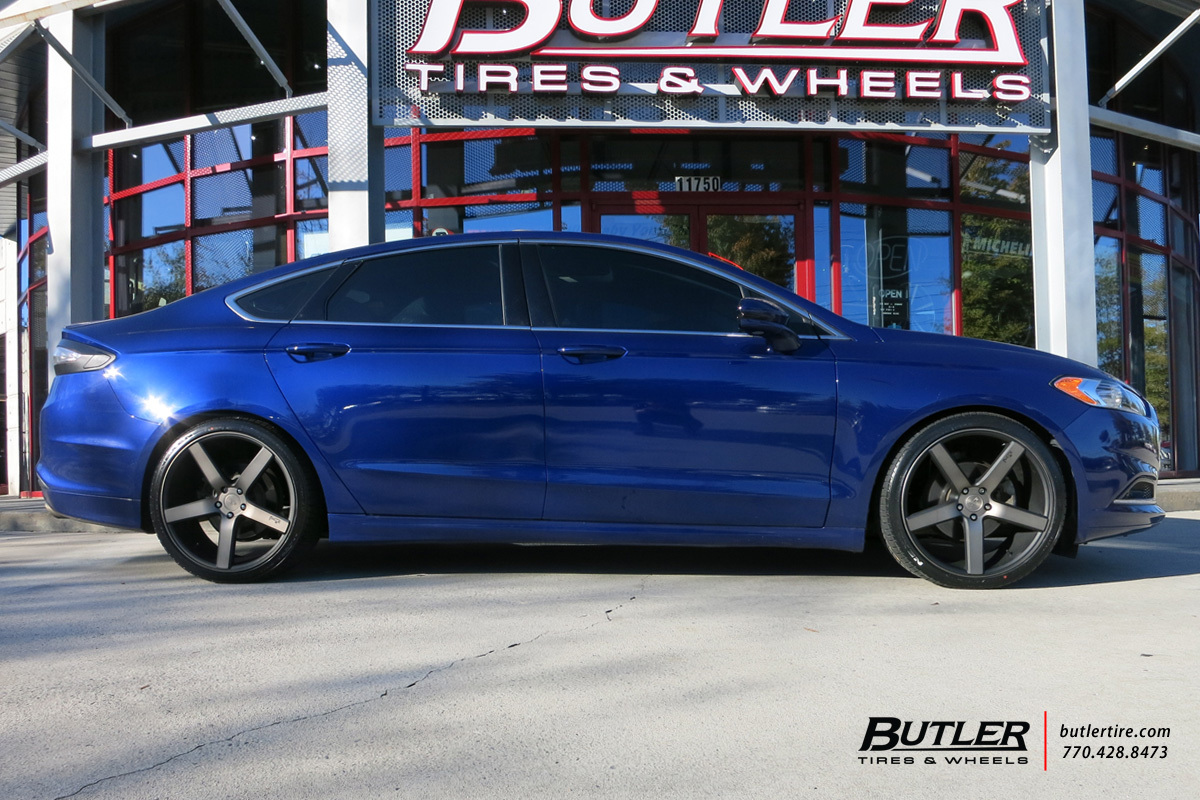 Ford Fusion with 20in Niche Milan Wheels exclusively from Butler Tires