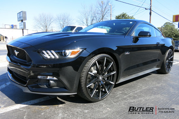 Ford Mustang with 22in Lexani CSS15 Wheels