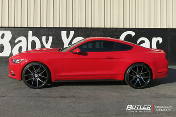 Ford Mustang with 22in Savini BM14 Wheels
