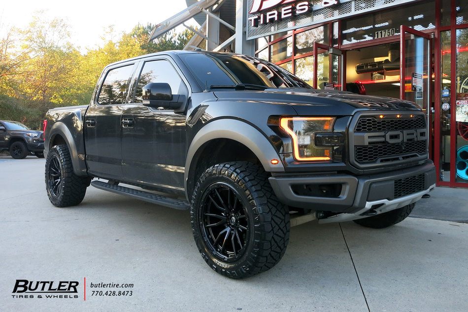 Ford Raptor with 22in Fuel Rebel 6 Wheels exclusively from Butler Tires