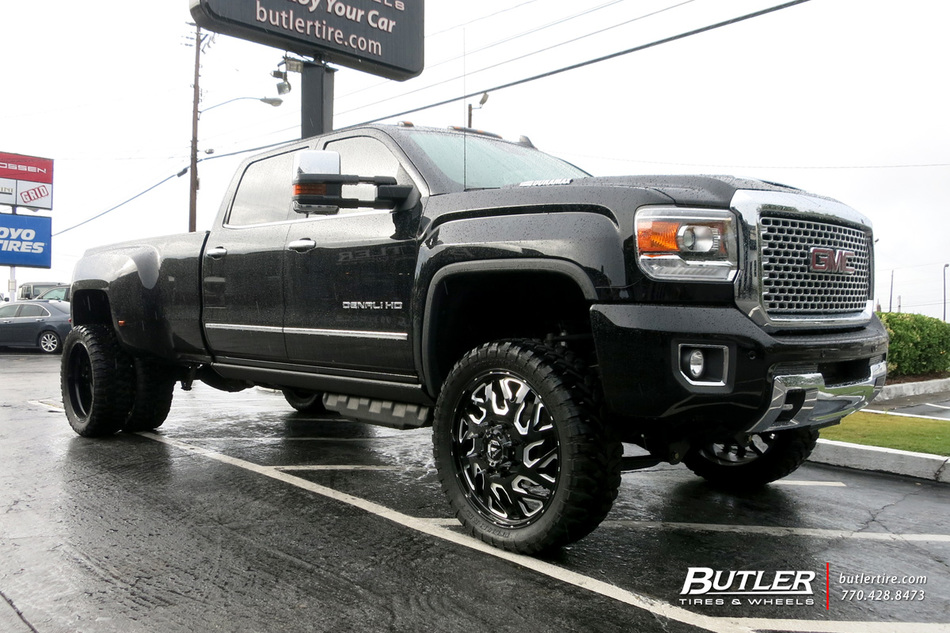 GMC Denali Dually with 24in Fuel Triton Wheels exclusively from Butler