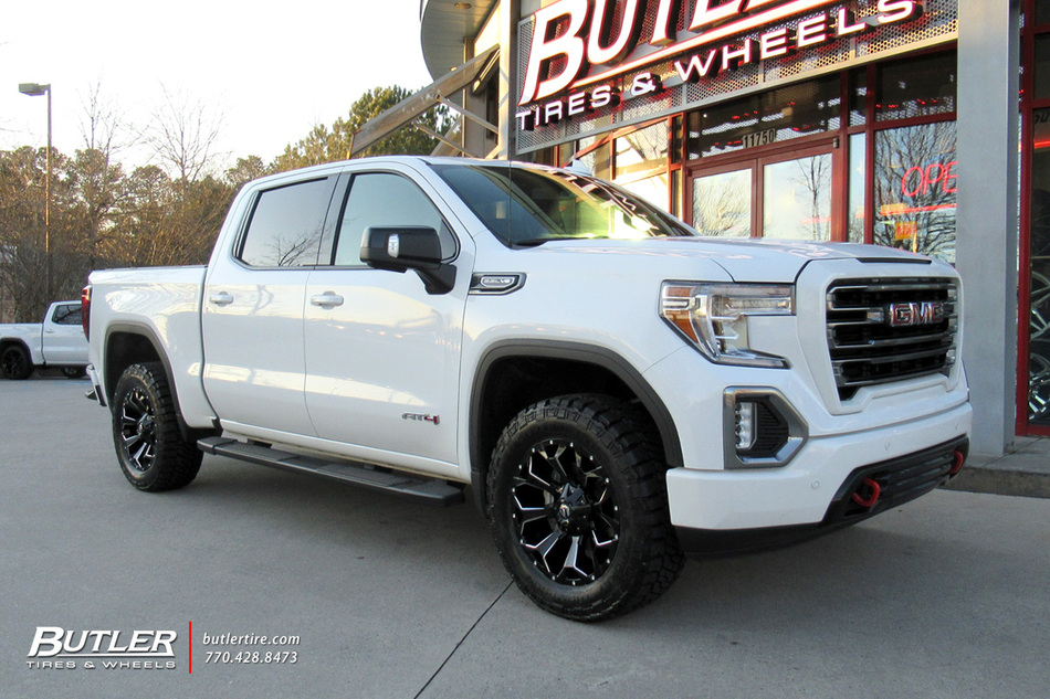 GMC Sierra with 20in Fuel Assault Wheels exclusively from Butler Tires