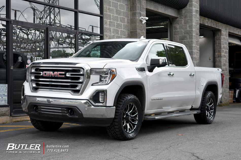 GMC Sierra with 20in Fuel Warrior Wheels exclusively from Butler Tires