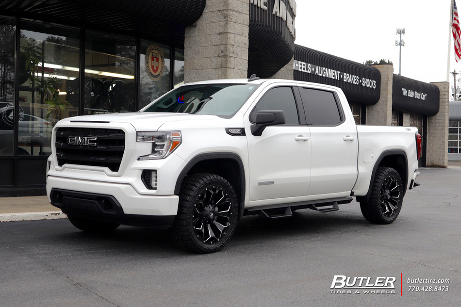 GMC Sierra with 22in Fuel Assault Wheels exclusively from Butler Tires