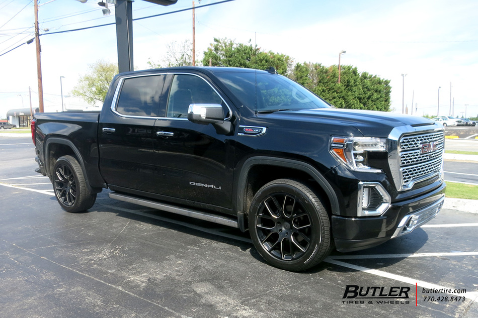 GMC Sierra Denali with 22in Black Rhino Kunene Wheels exclusively from