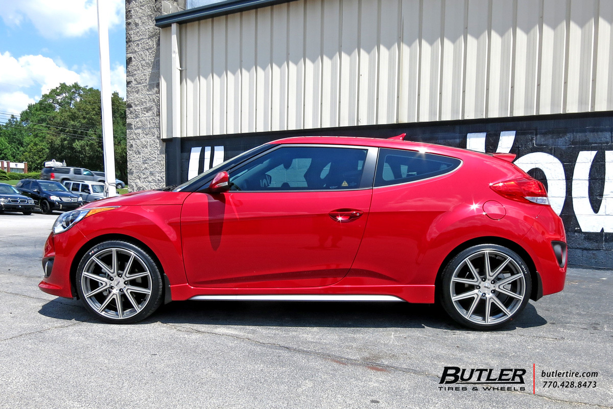 Hyundai Veloster with 19in TSW Rouge Wheels
