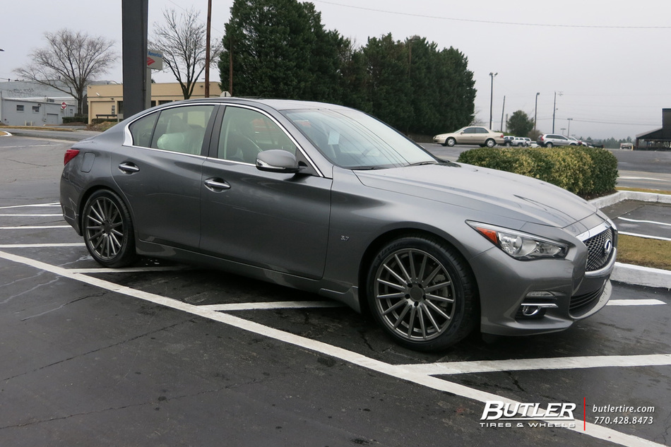 Infiniti Q50 with 19in Vossen VFS2 Wheels exclusively from Butler Tires and Wheels in Atlanta