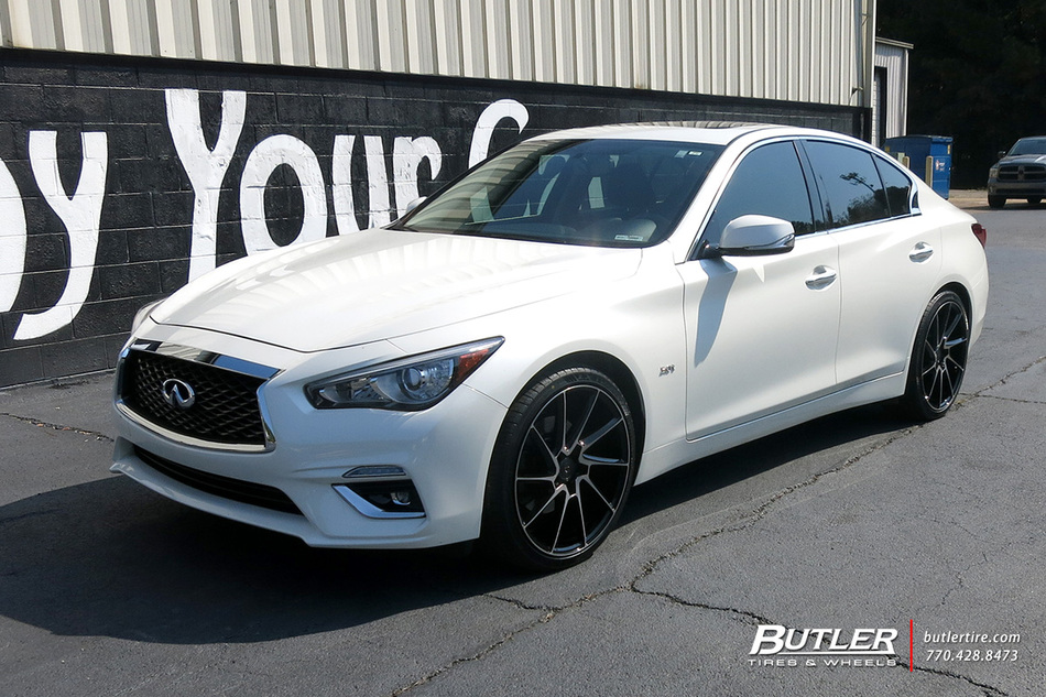 Infiniti Q50 with 20in Savini BM15 Wheels exclusively from Butler Tires and Wheels in Atlanta