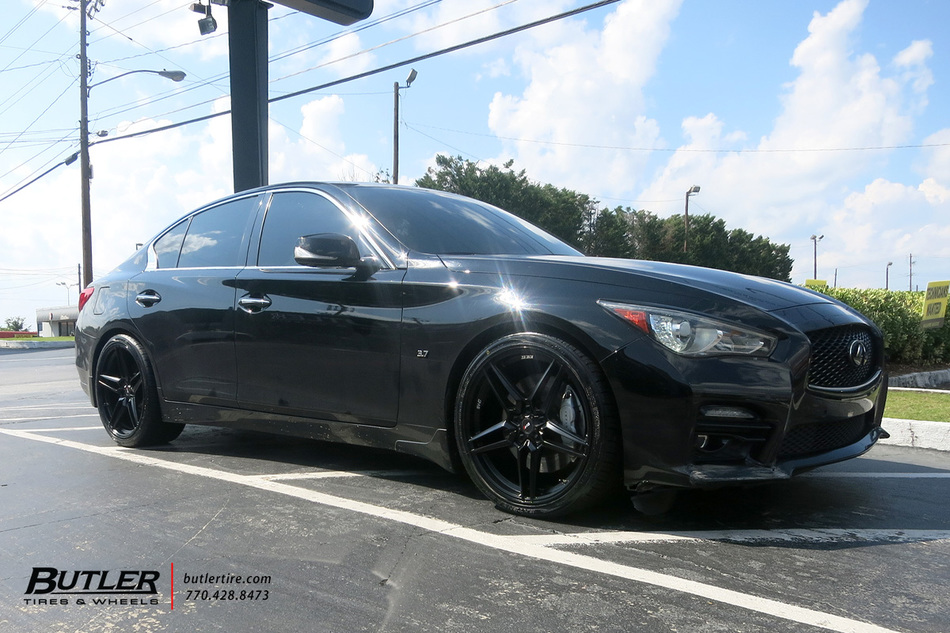 Infiniti Q50 with 20in Savini SVF3 Wheels exclusively from Butler Tires and Wheels in Atlanta