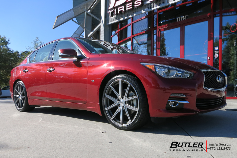 Infiniti Q50 with 20in TSW Rouge Wheels exclusively from Butler Tires