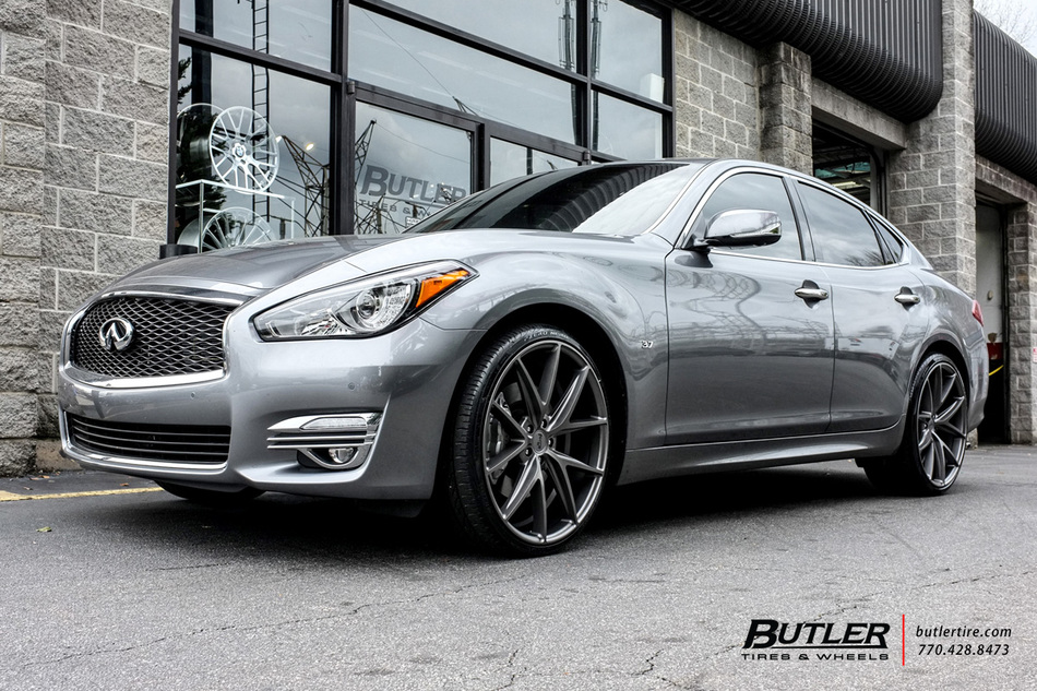 Infiniti Q70 with 22in Niche Misano Wheels exclusively from Butler