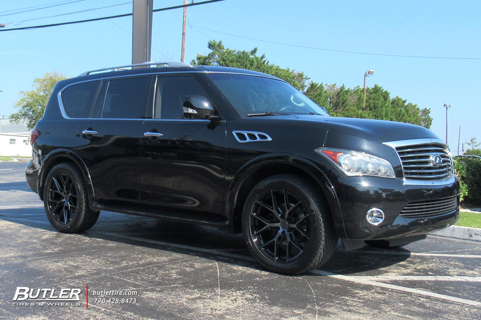 Infiniti QX56 with 22in HF64 Wheels exclusively from Butler Tires and