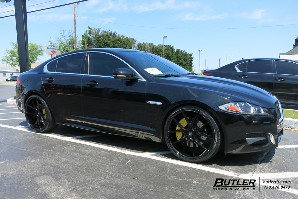 Jaguar XF with 22in Savini BM14 Wheels exclusively from Butler Tires