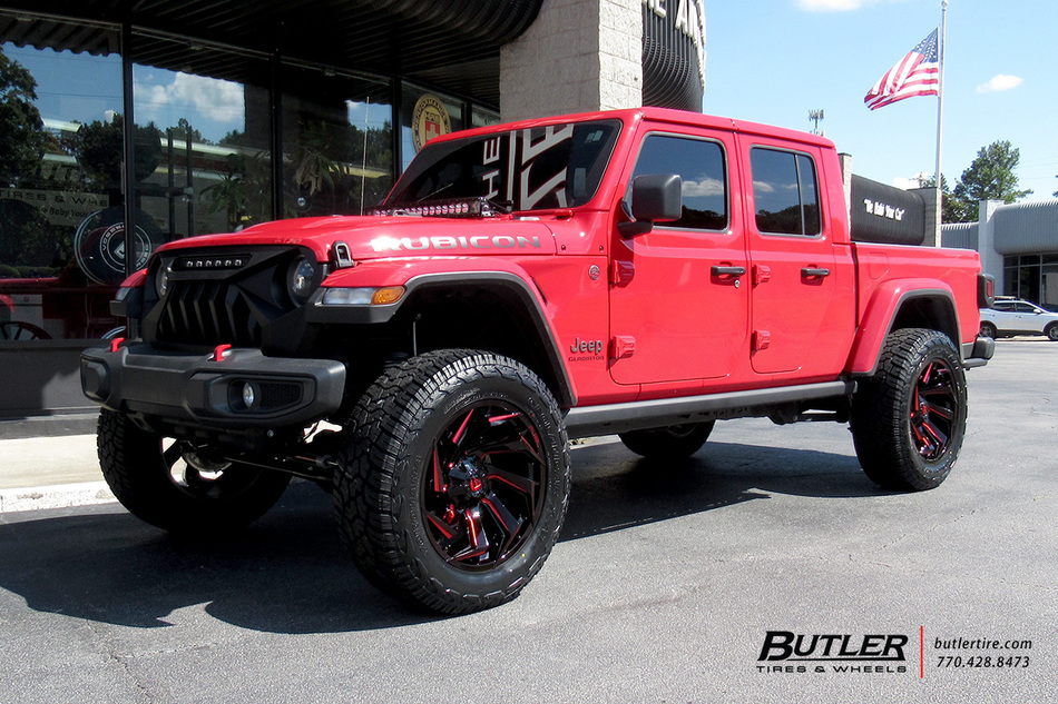 Jeep Gladiator with 22in Fuel Reaction Wheels exclusively from Butler