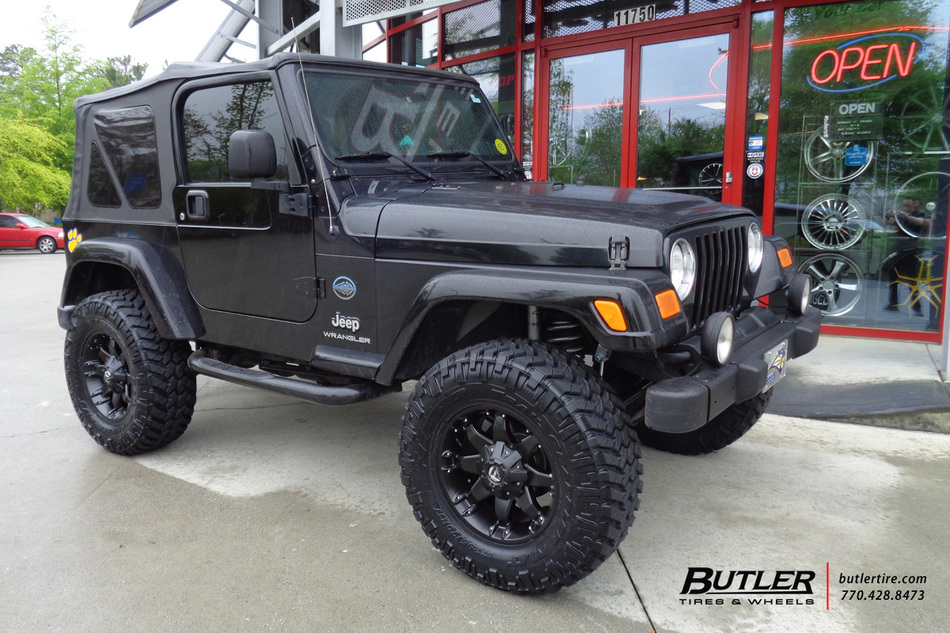Jeep Wrangler with 17in Fuel Octane Wheels exclusively from Butler