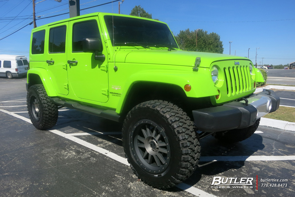 Jeep Wrangler with 20in Black Rhino Tanay Wheels exclusively from