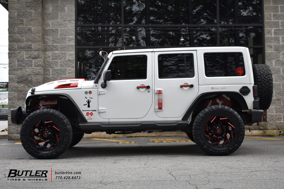 Jeep Wrangler with 20in Fuel Reaction Wheels