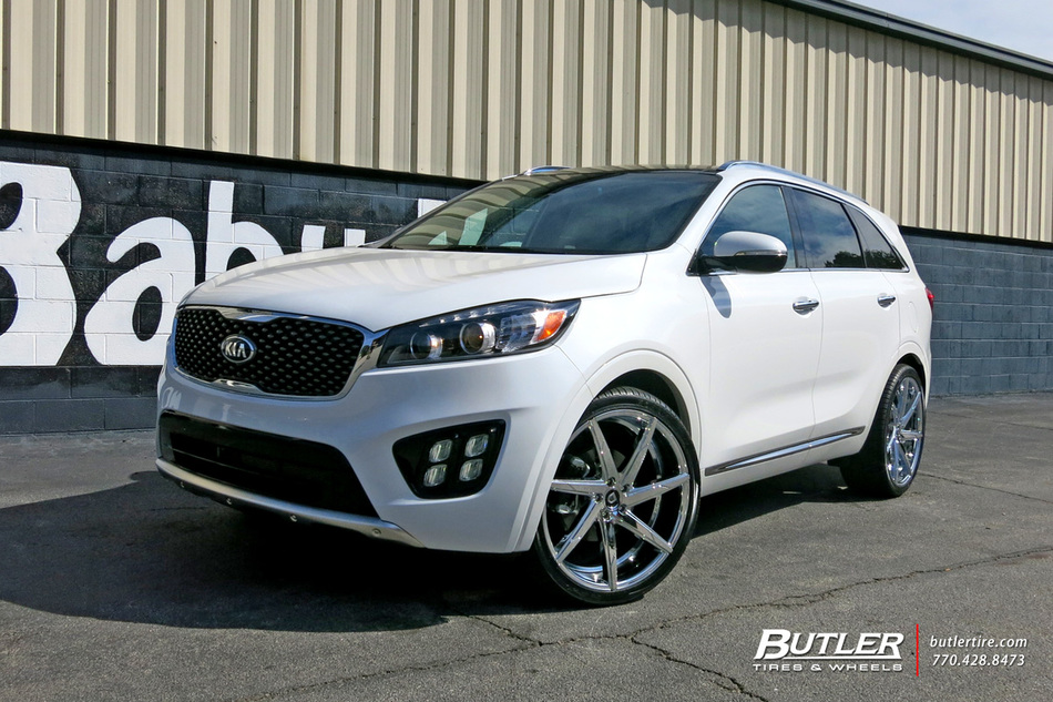 Kia Sorento with 22in Lexani CSS7 Wheels exclusively from Butler Tires and Wheels in Atlanta, GA