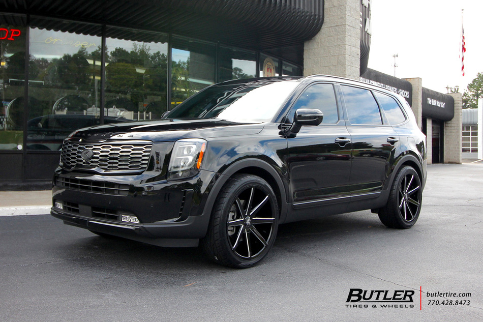 Kia Telluride with 22in DUB Push Wheels exclusively from Butler Tires