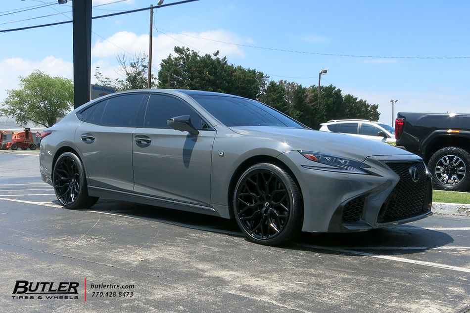 Lexus LS500 with 22in Vossen HF2 Wheels exclusively from Butler Tires