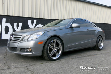 Mercedes E-Class Coupe with 18in Mandrus Mannheim Wheels
