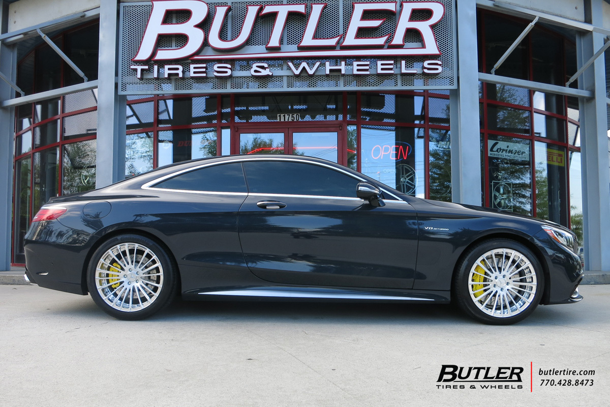 Mercedes S-Class Coupe with 20in Savini SV61d Wheels