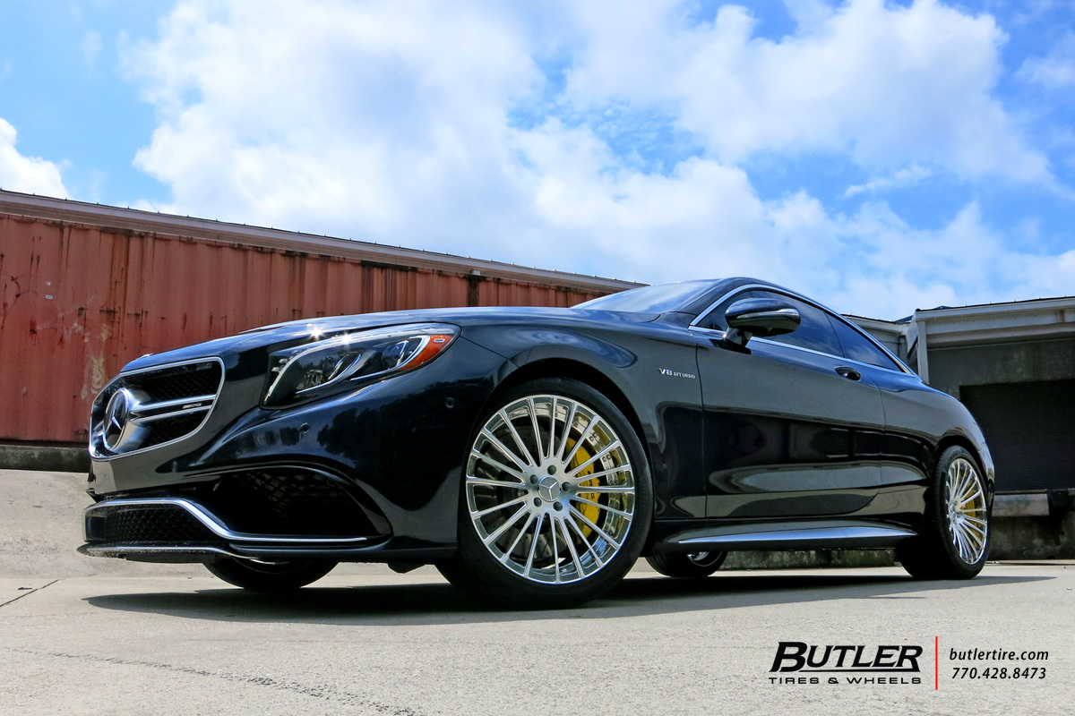 Mercedes S-Class Coupe with 20in Savini SV61d Wheels