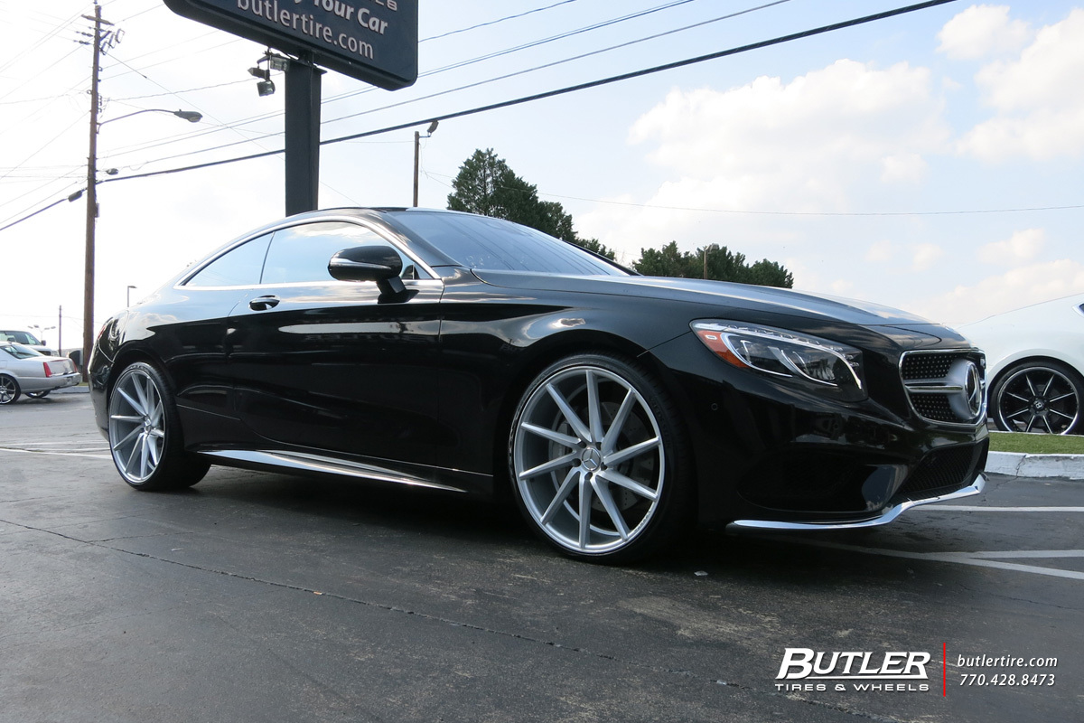 Mercedes S-Class Coupe with 22in Vossen CVT Wheels