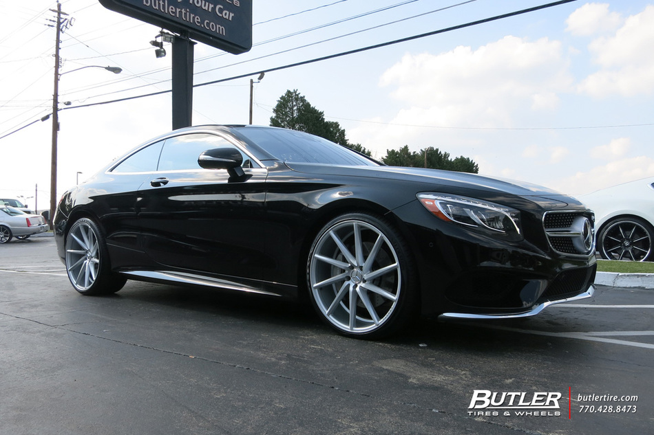 Mercedes S Class Coupe With 22in Vossen Cvt Wheels