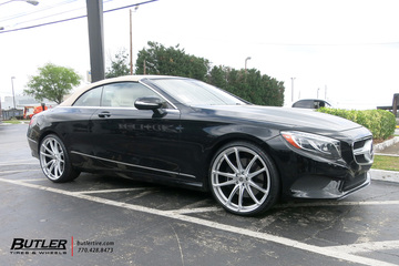 Mercedes S-Class Coupe with 22in XO Madrid Wheels