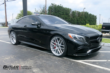 Mercedes S-Class Coupe with 22in XO Moscow Wheels