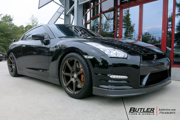 Nissan GTR with 20in HRE RS108M Wheels