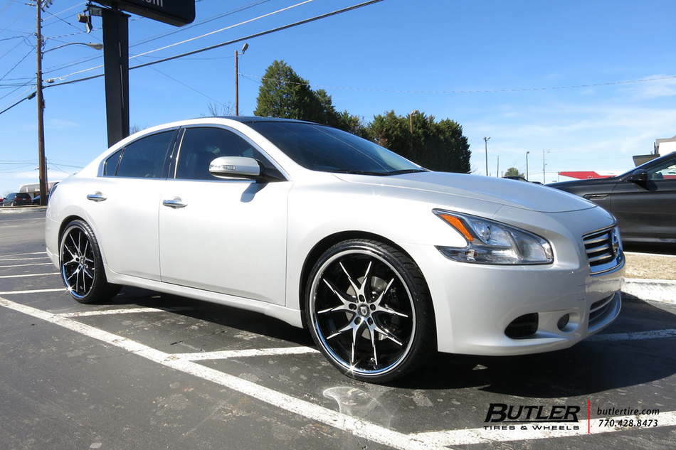 Nissan Maxima with 22in Lexani RTwelve Wheels exclusively from Butler