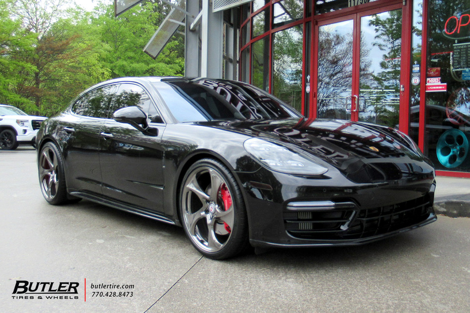 Porsche Panamera with 22in HRE 522M Wheels exclusively from Butler