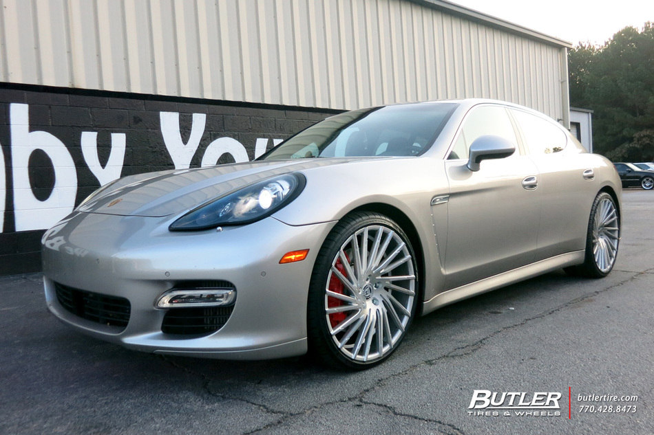 Porsche Panamera with 22in Lexani Wraith Wheels exclusively from Butler Tires and Wheels in