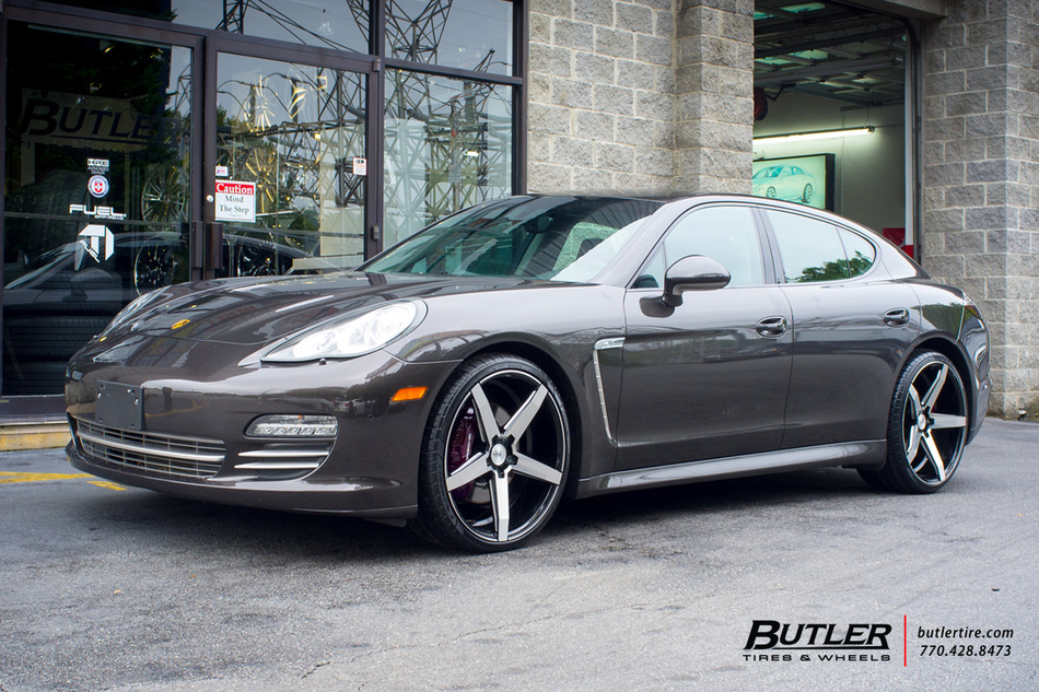 Porsche Panamera with 22in Savini BM11 Wheels exclusively from Butler Tires and Wheels in